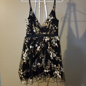 Express Empire Waist Dress with Flowers Sz 0